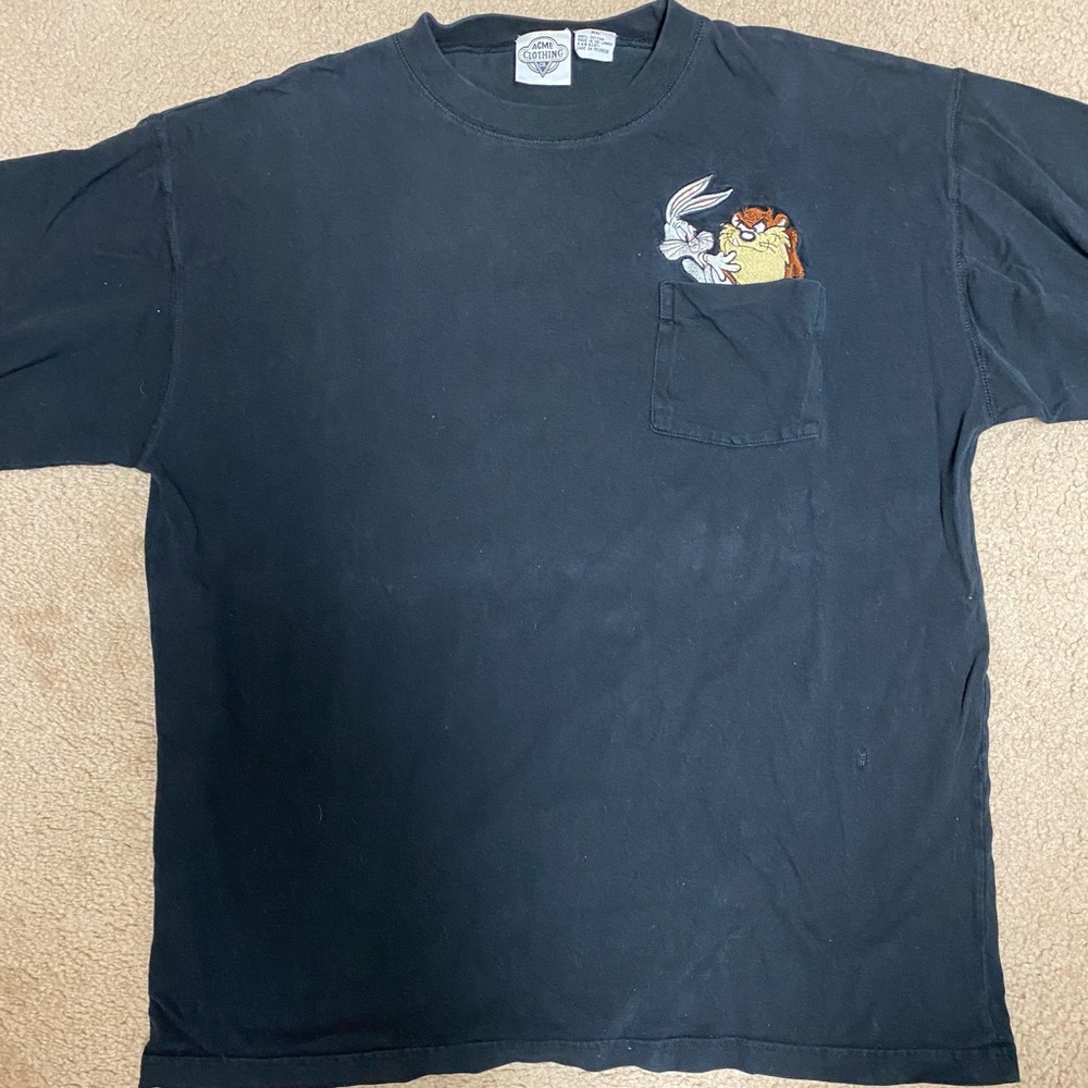 Vintage Looney Tunes tee featuring Bugs Bunny and Tasmanian Devil